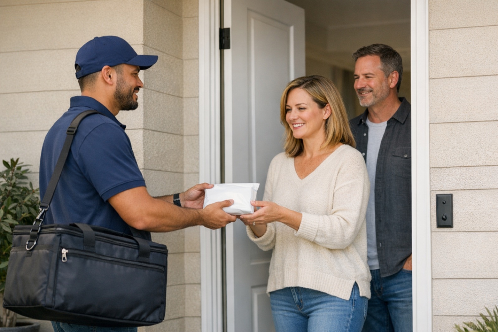 A local customer handoff